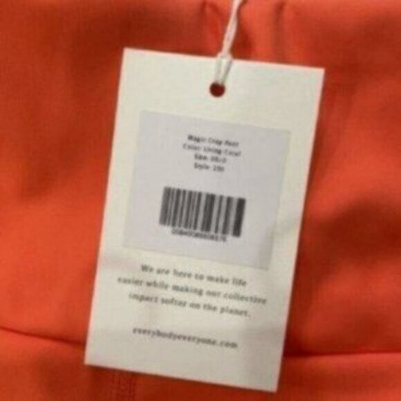 Everybody & Everyone Women's Orange Eco Friendly Magic Crop Pant Leggings Size S - Picture 8 of 8